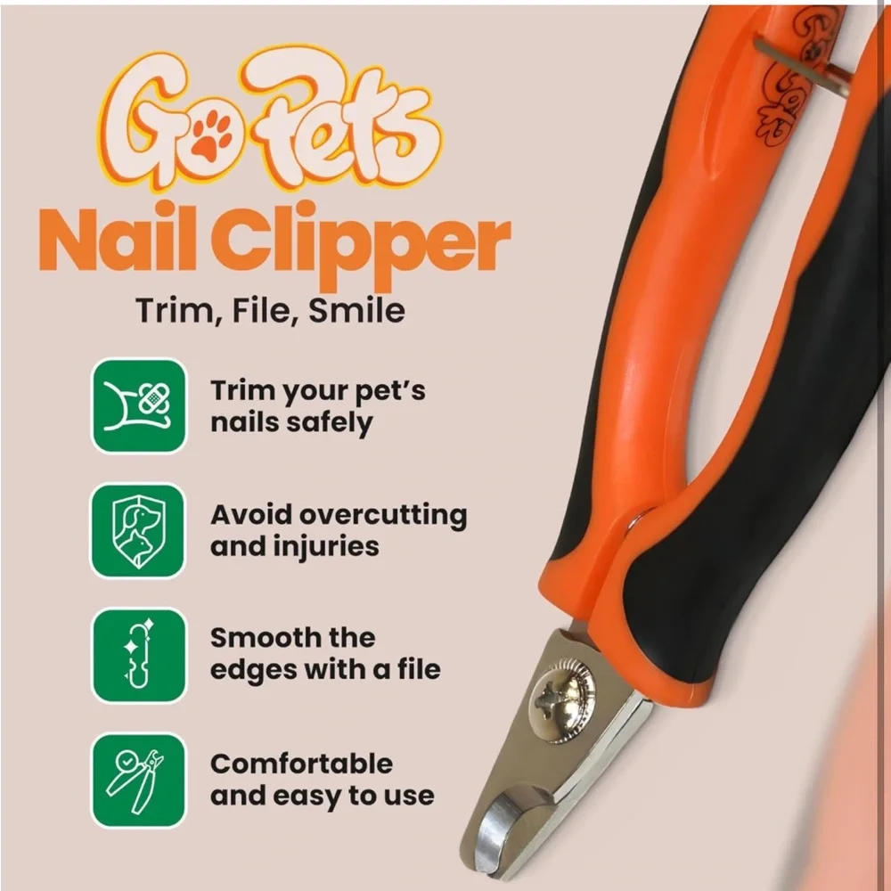GoPets Dog Nail Clippers with Quick Sensor& Safety Guard,Heavy Duty Nail Trimmer
